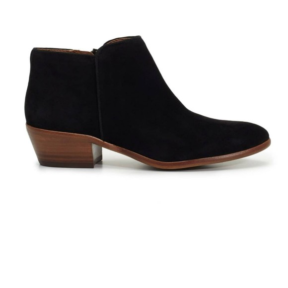 Sam Edelman Shoes - SAM EDELMAN Petty Ankle Bootie Size 8.5 GUC $130 MSRP Black Suede